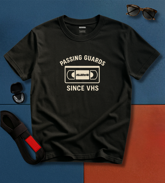 Brazilian Jiu Jitsu shirt - Passing Guards Since VHS - Minimal