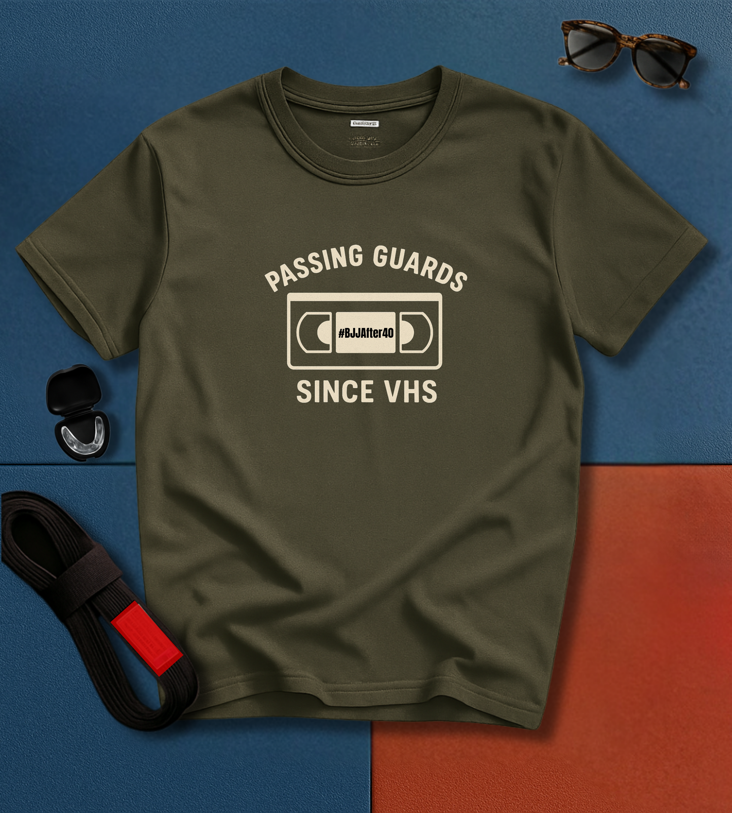 Brazilian Jiu Jitsu shirt - Passing Guards Since VHS - Minimal
