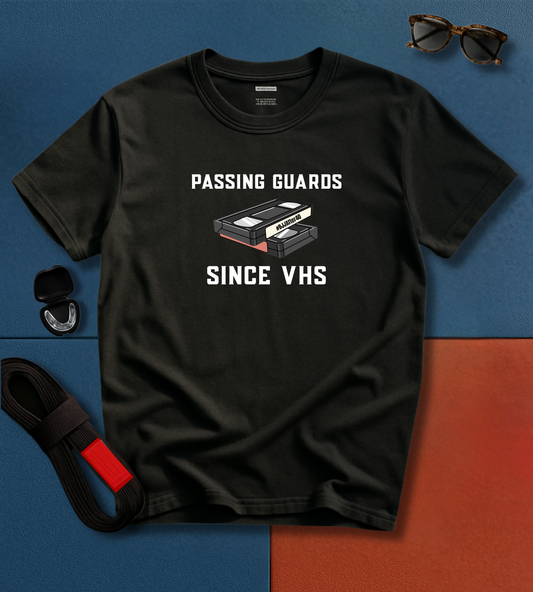 Brazilian Jiu Jitsu shirt - Passing Guarda Since VHS - Graphic