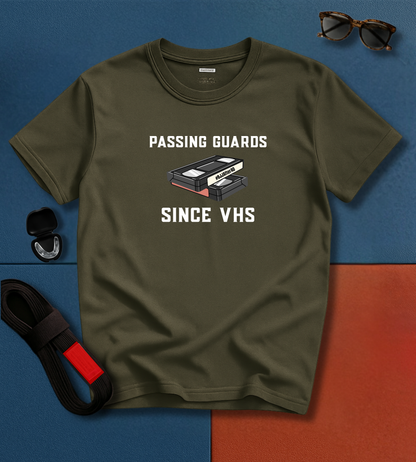 Brazilian Jiu Jitsu shirt - Passing Guarda Since VHS - Graphic