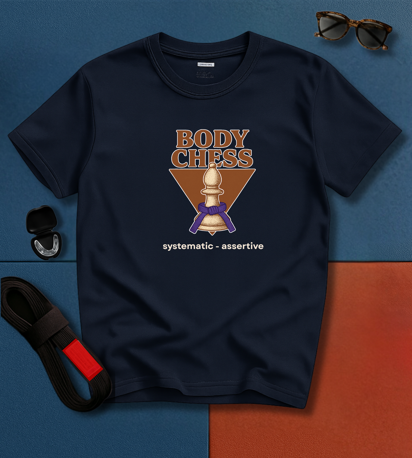 Purple Belt Body Chess BJJ T-shirt