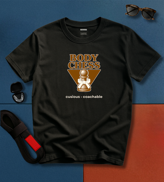 White Belt Body Chess BJJ T-shirt