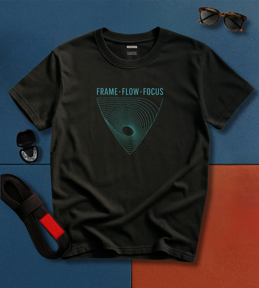 Frame; Flow; Focus BJJ T-shirt