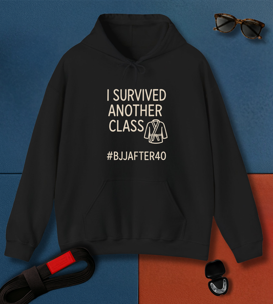 Black / S Survived BJJ Hoodie Hoodie - Frames Culture