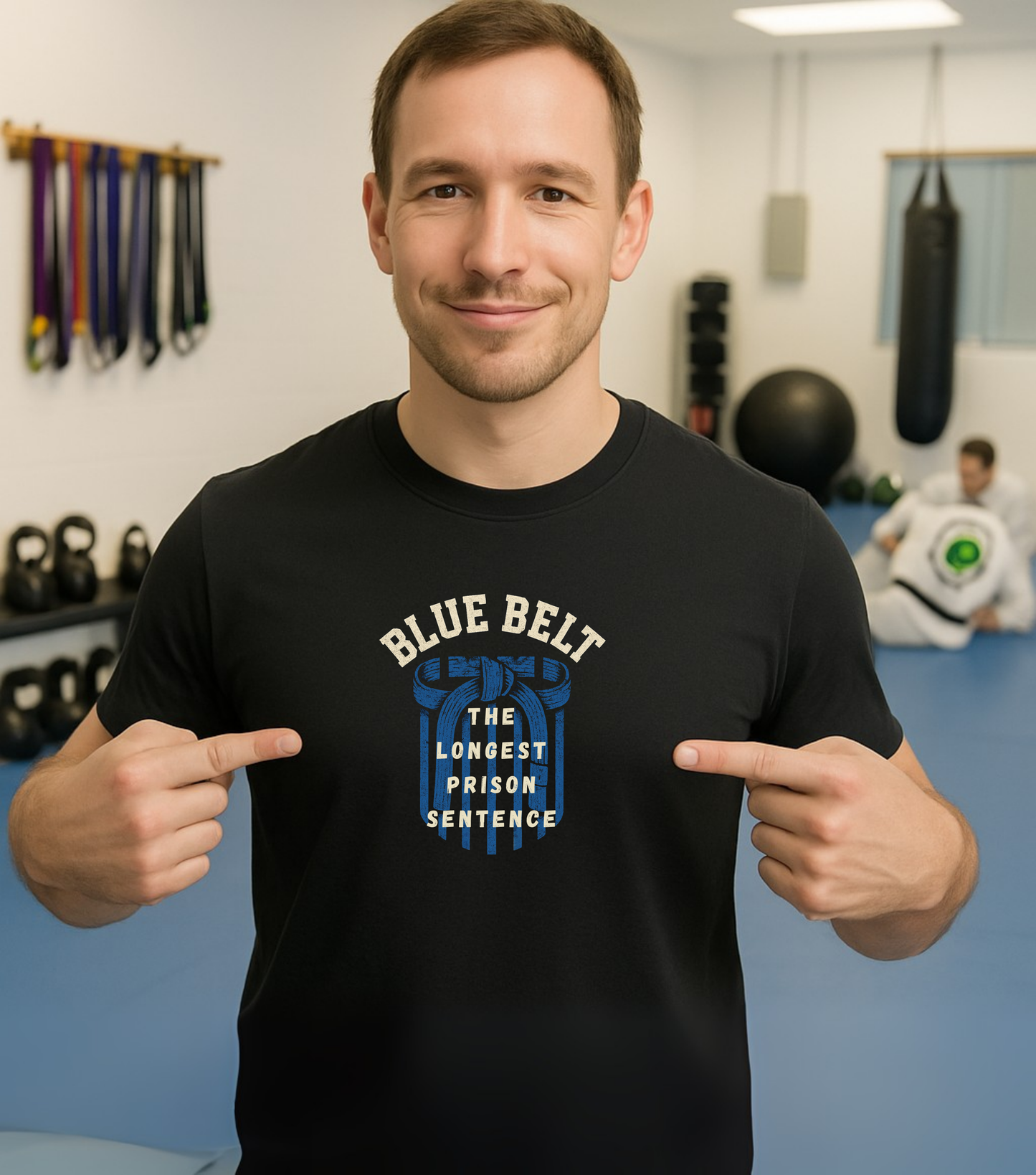 Blue Belt Prison Sentence BJJ T-shirt