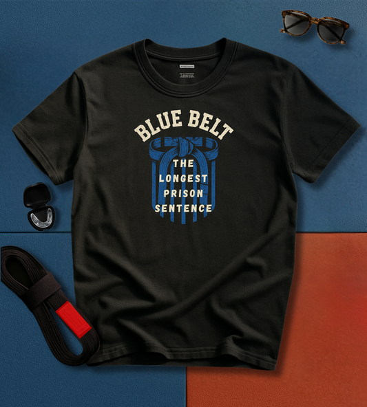 Blue Belt Prison Sentence BJJ T-shirt