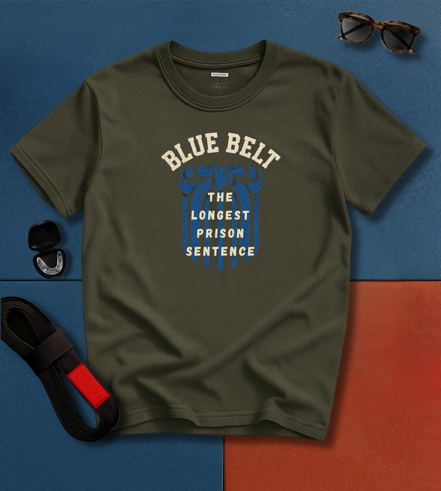 Blue Belt Prison Sentence BJJ T-shirt