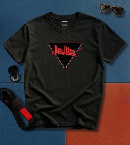 Black and Red BJJ T-shirt