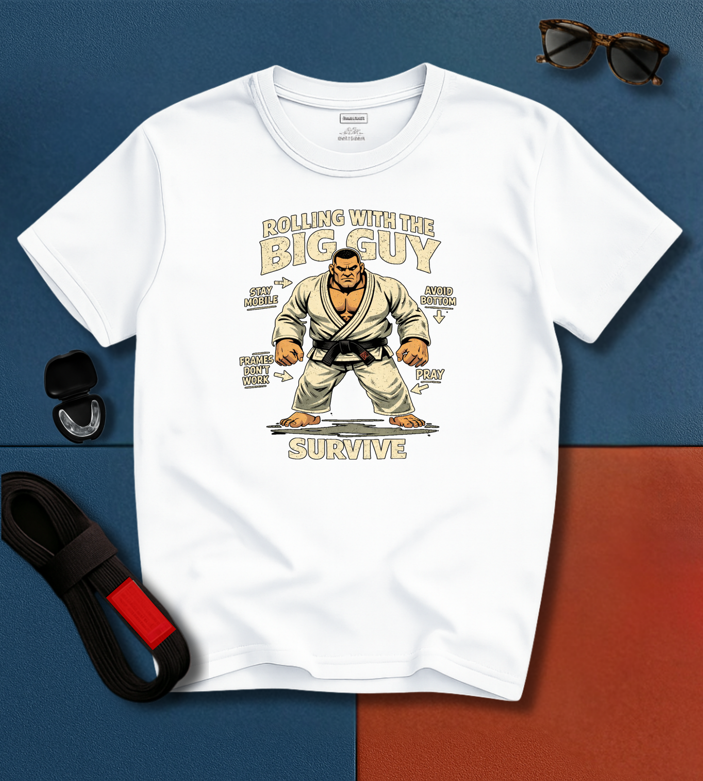 Big Guy Roll BJJ T-shirt