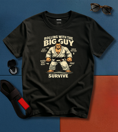 Big Guy Roll BJJ T-shirt