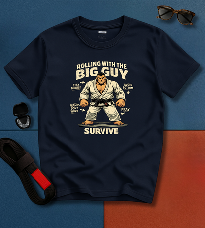 Big Guy Roll BJJ T-shirt
