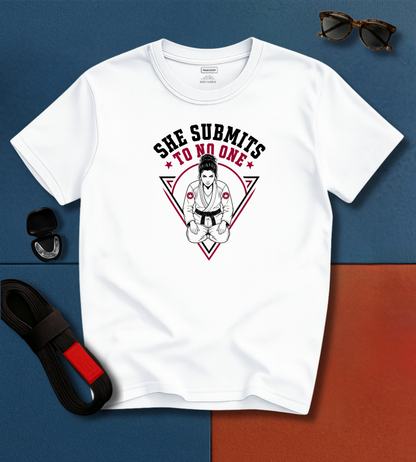 She Submits BJJ T-shirt