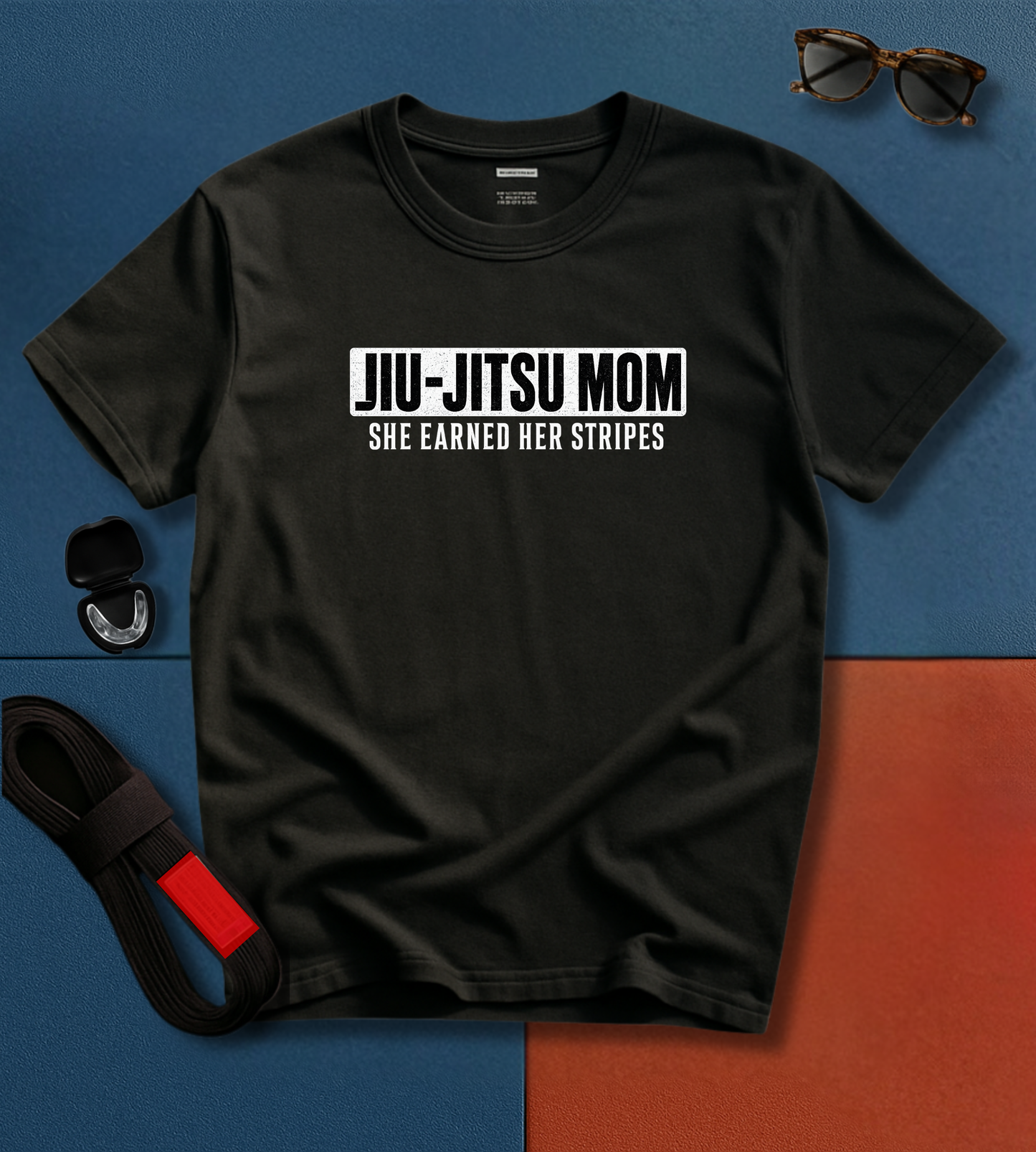 Mom Stripes BJJ T-shirt