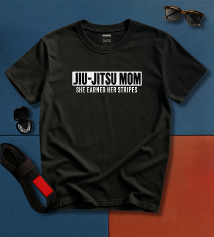 Mom Stripes BJJ T-shirt