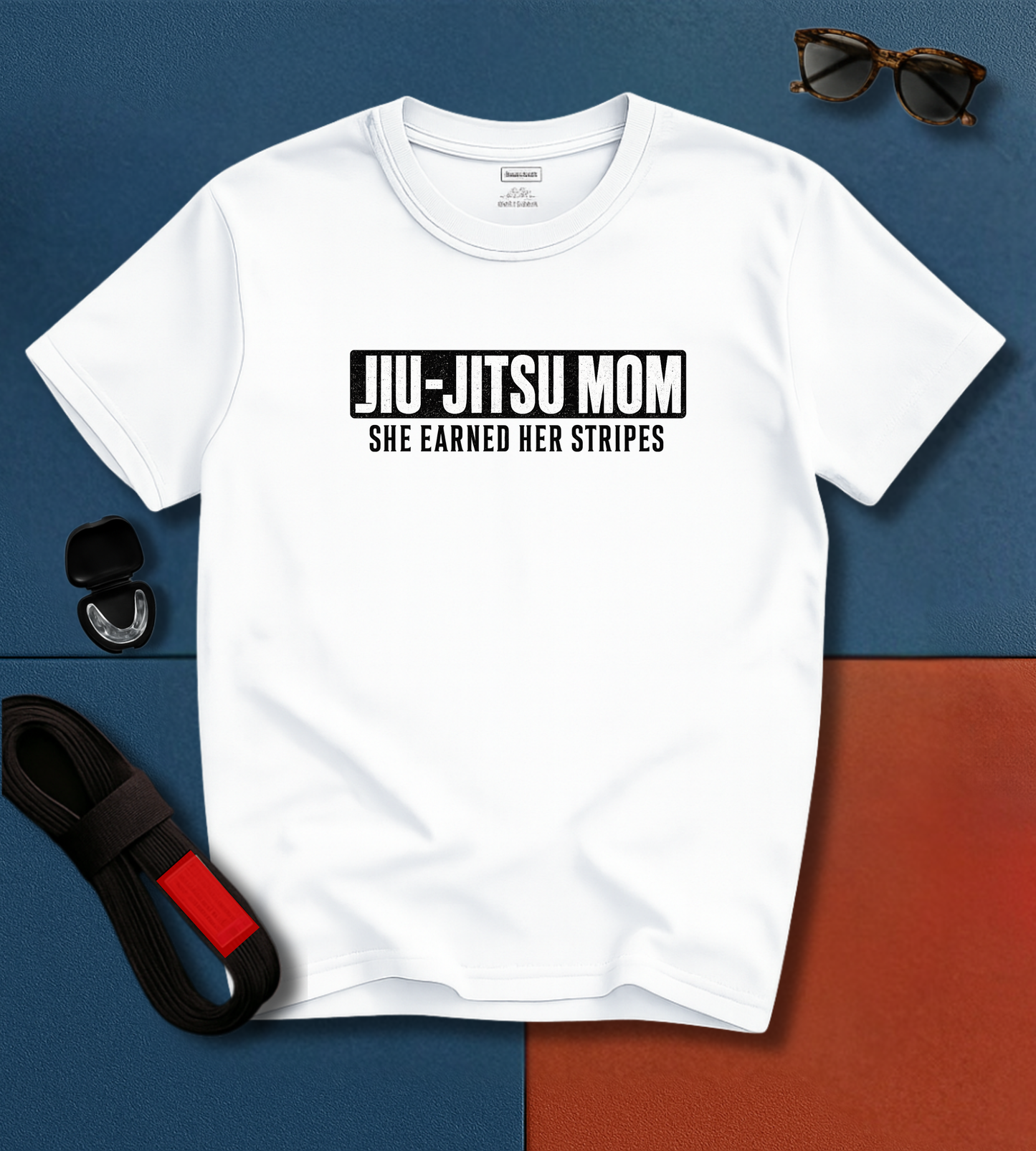 Mom Stripes BJJ T-shirt