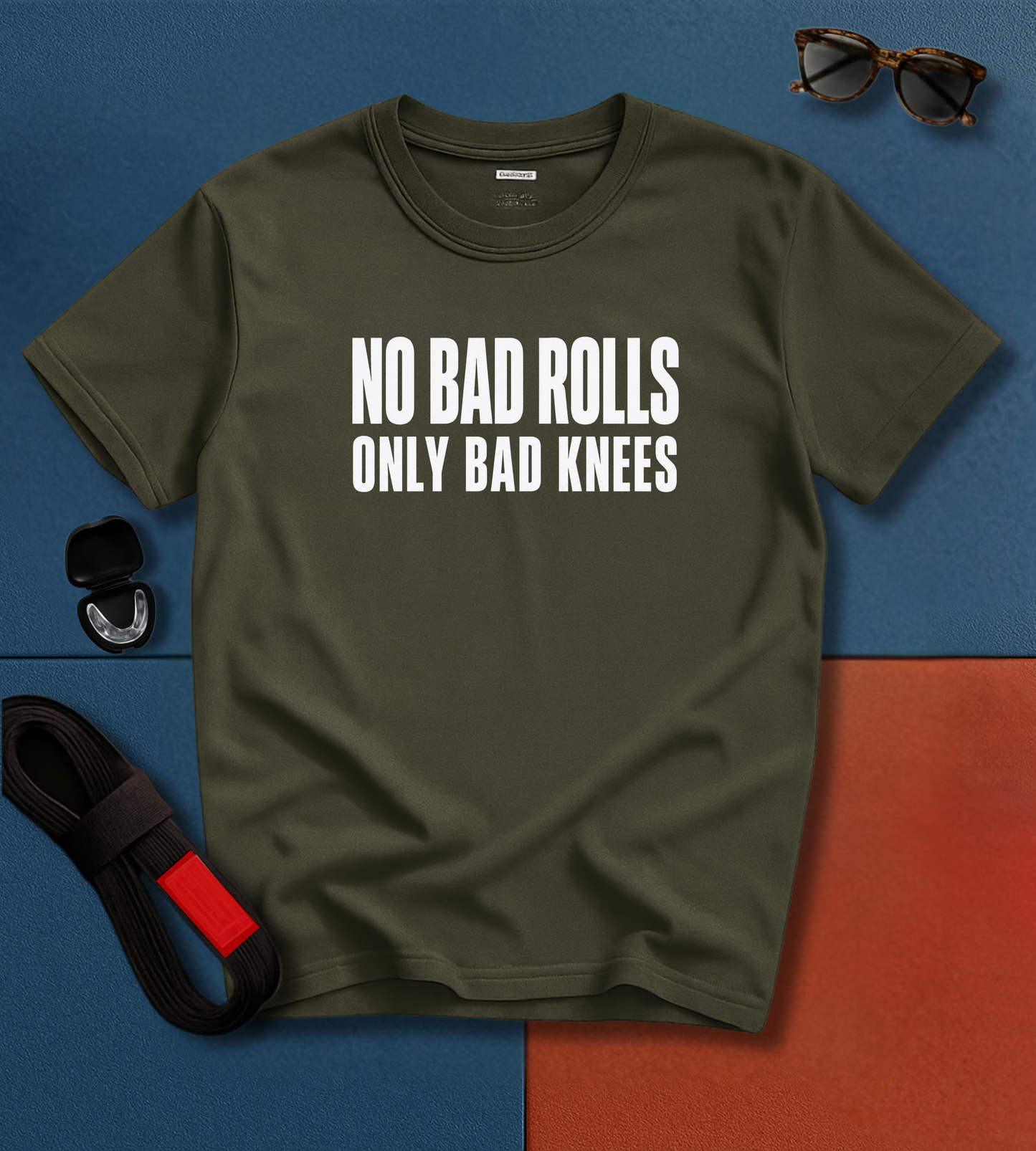 No Bad Rolls BJJ T-shirt