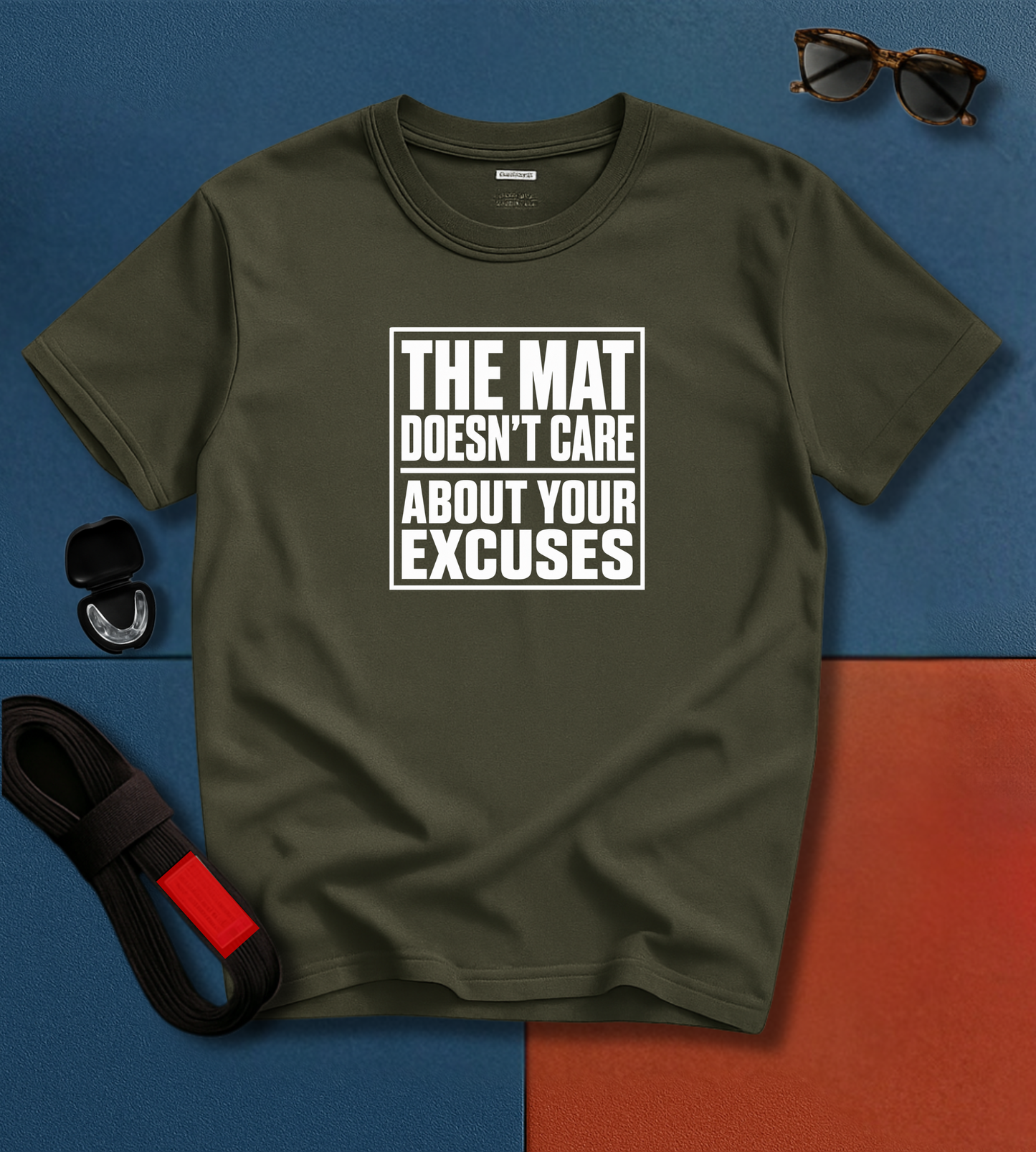 Mat Doesn't Care BJJ T-shirt