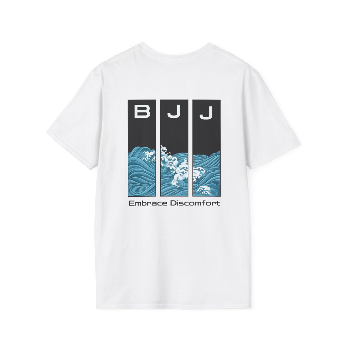 Back Embrace Discomfort Graphic BJJ T-shirt