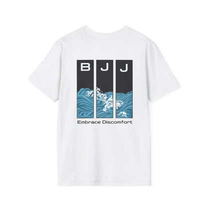 Back Embrace Discomfort Graphic BJJ T-shirt