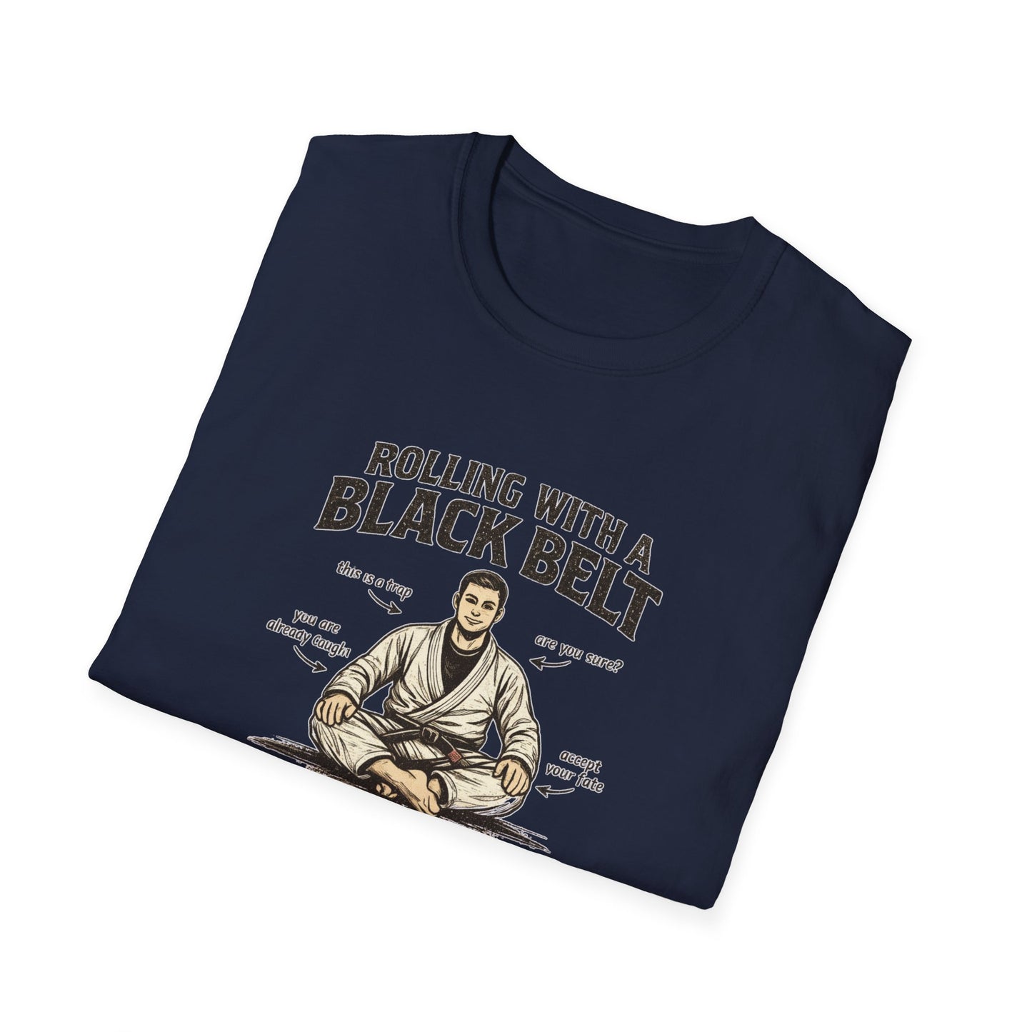 Black Belt Roll BJJ T-shirt