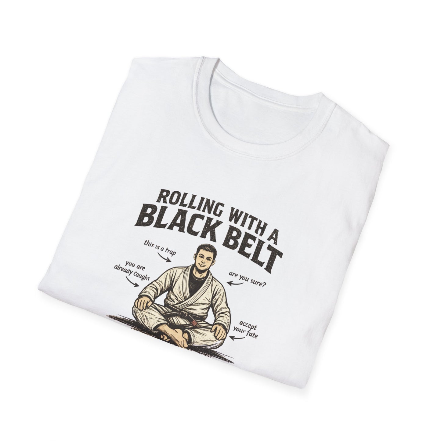 Black Belt Roll BJJ T-shirt
