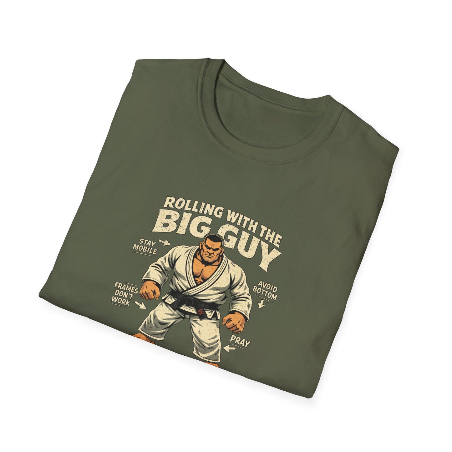 Big Guy Roll BJJ T-shirt