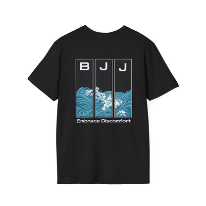 Back Embrace Discomfort Graphic BJJ T-shirt