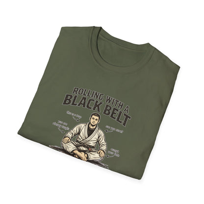 Black Belt Roll BJJ T-shirt