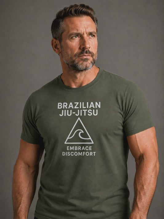 Embrace Discomfort Minimalist BJJ T-shirt